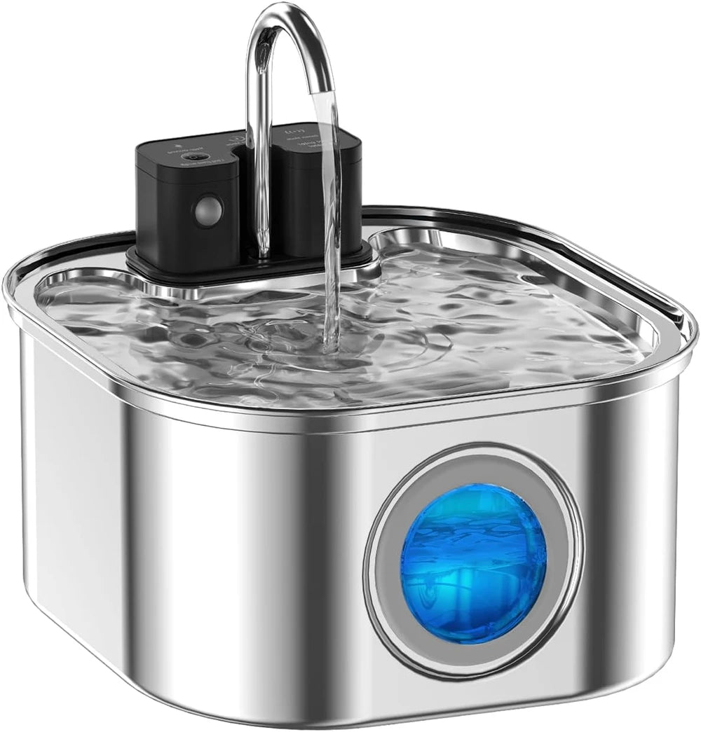 Wireless Stainless Steel Cat Water Fountain